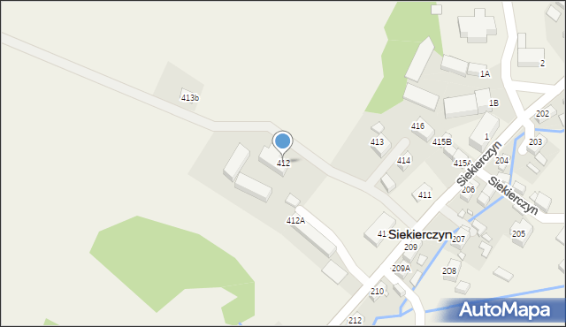 Siekierczyn, Siekierczyn, 412, mapa Siekierczyn