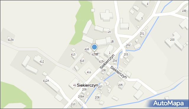 Siekierczyn, Siekierczyn, 415B, mapa Siekierczyn
