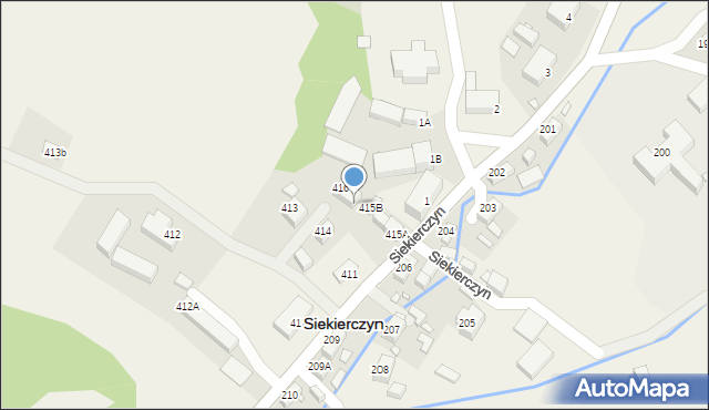 Siekierczyn, Siekierczyn, 416A, mapa Siekierczyn