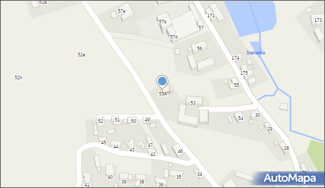 Siekierczyn, Siekierczyn, 53A, mapa Siekierczyn