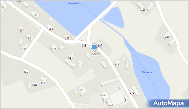Siekierczyn, Siekierczyn, 58a, mapa Siekierczyn