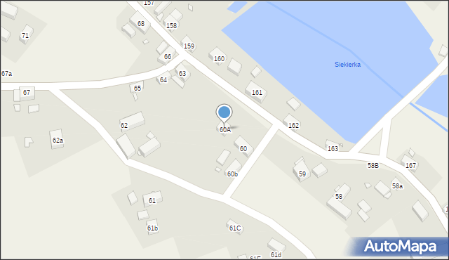 Siekierczyn, Siekierczyn, 60A, mapa Siekierczyn