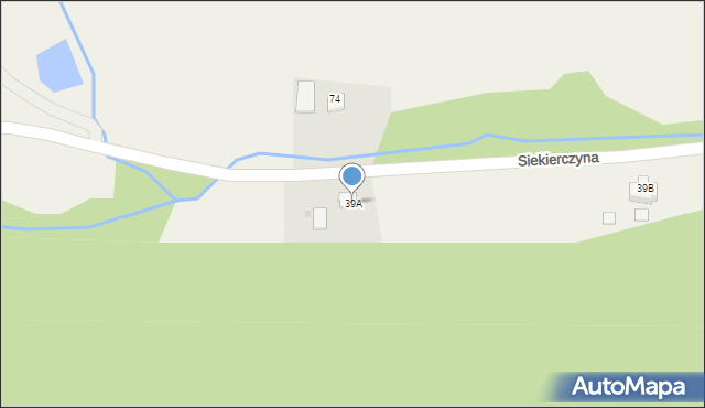 Siekierczyna, Siekierczyna, 39A, mapa Siekierczyna