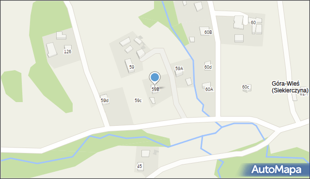 Siekierczyna, Siekierczyna, 59B, mapa Siekierczyna