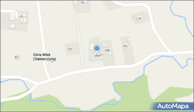 Siekierczyna, Siekierczyna, 65A, mapa Siekierczyna
