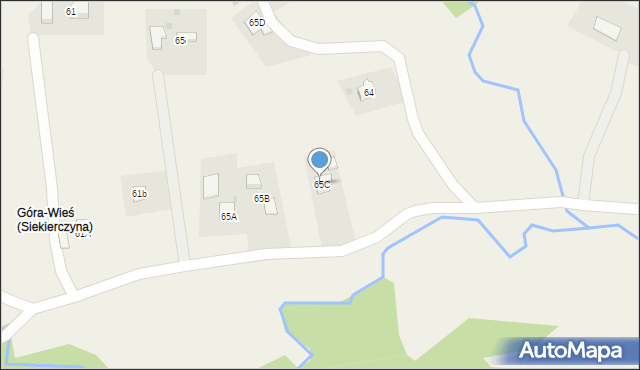 Siekierczyna, Siekierczyna, 65C, mapa Siekierczyna