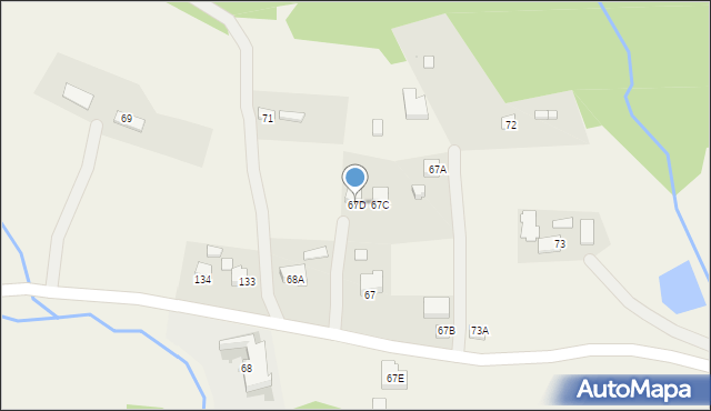 Siekierczyna, Siekierczyna, 67D, mapa Siekierczyna