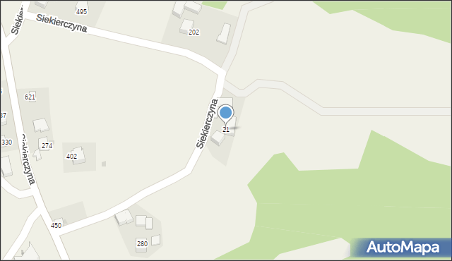 Siekierczyna, Siekierczyna, 21, mapa Siekierczyna