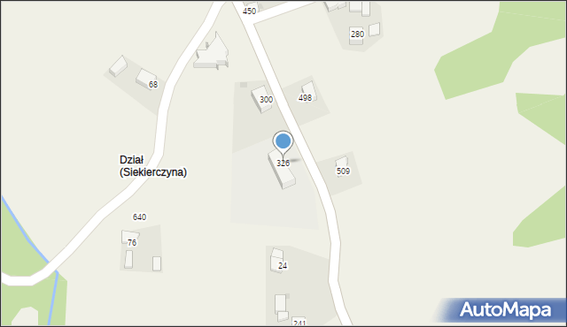Siekierczyna, Siekierczyna, 326, mapa Siekierczyna