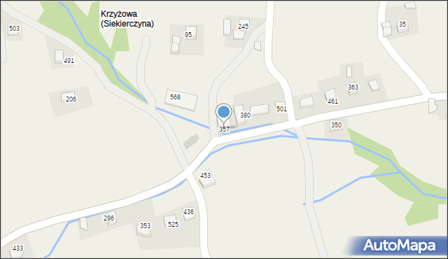 Siekierczyna, Siekierczyna, 357, mapa Siekierczyna