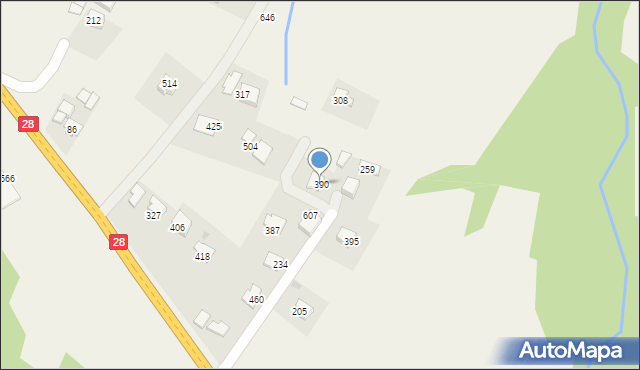 Siekierczyna, Siekierczyna, 390, mapa Siekierczyna