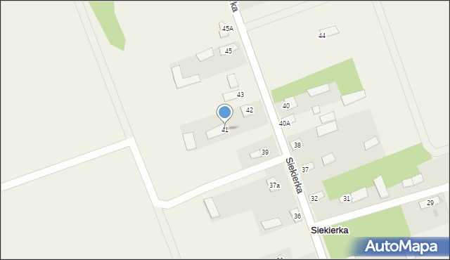 Siekierka, Siekierka, 41, mapa Siekierka