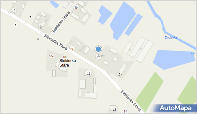 Siekierka Stara, Siekierka Stara, 12, mapa Siekierka Stara