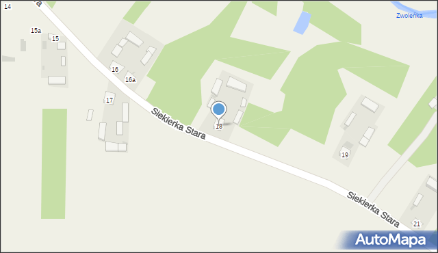 Siekierka Stara, Siekierka Stara, 18, mapa Siekierka Stara