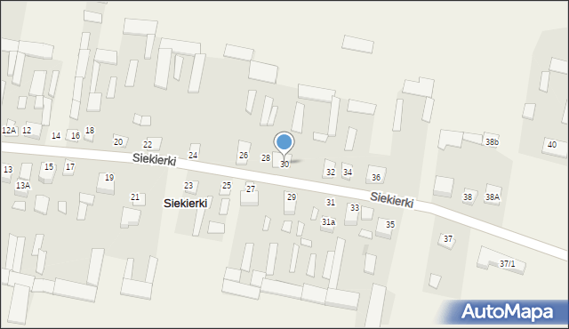Siekierki, Siekierki, 30, mapa Siekierki