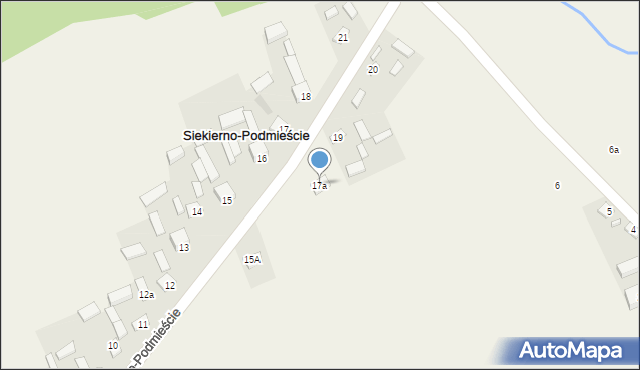 Siekierno-Podmieście, Siekierno-Podmieście, 17a, mapa Siekierno-Podmieście