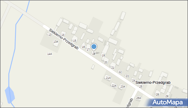 Siekierno-Przedgrab, Siekierno-Przedgrab, 18, mapa Siekierno-Przedgrab