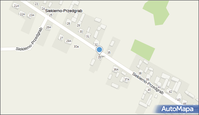 Siekierno-Przedgrab, Siekierno-Przedgrab, 33, mapa Siekierno-Przedgrab