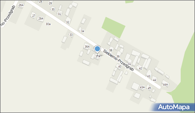 Siekierno-Przedgrab, Siekierno-Przedgrab, 37A, mapa Siekierno-Przedgrab