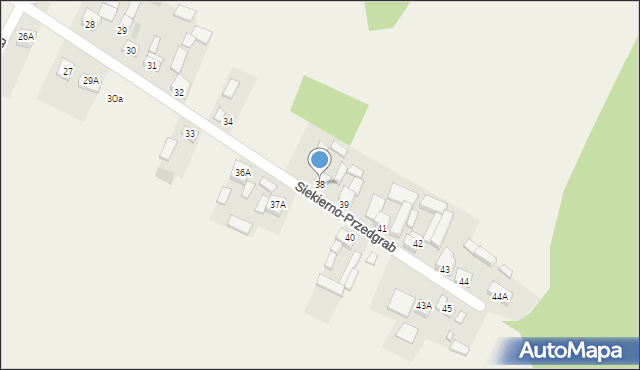 Siekierno-Przedgrab, Siekierno-Przedgrab, 38, mapa Siekierno-Przedgrab