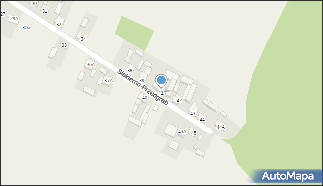 Siekierno-Przedgrab, Siekierno-Przedgrab, 41, mapa Siekierno-Przedgrab