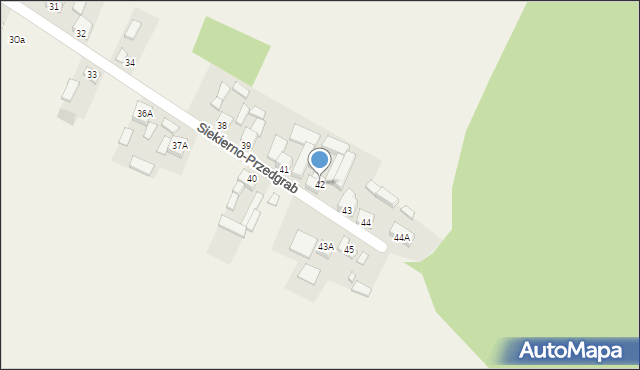 Siekierno-Przedgrab, Siekierno-Przedgrab, 42, mapa Siekierno-Przedgrab