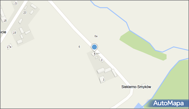 Siekierno-Przedgrab, Siekierno-Smyków, 5, mapa Siekierno-Przedgrab