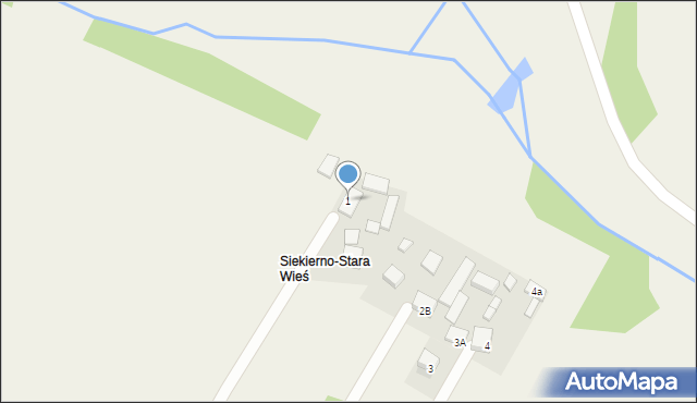 Siekierno-Przedgrab, Siekierno-Stara Wieś, 1, mapa Siekierno-Przedgrab