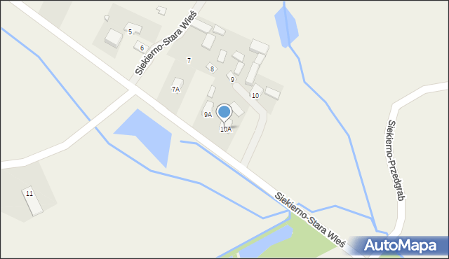 Siekierno-Przedgrab, Siekierno-Stara Wieś, 10A, mapa Siekierno-Przedgrab