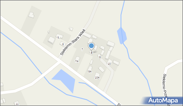 Siekierno-Przedgrab, Siekierno-Stara Wieś, 8, mapa Siekierno-Przedgrab