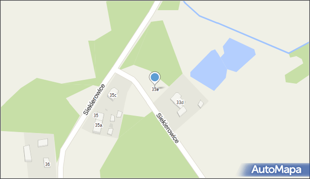 Siekierowice, Siekierowice, 33e, mapa Siekierowice