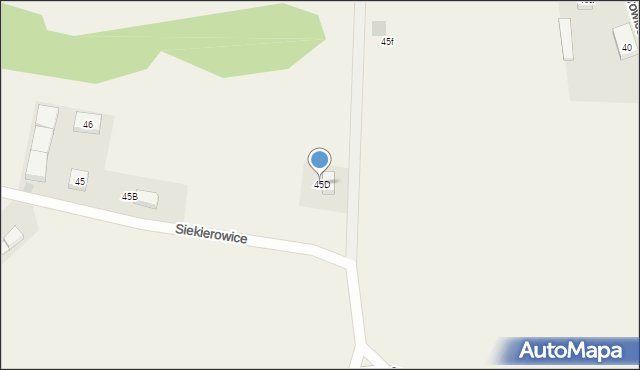 Siekierowice, Siekierowice, 45D, mapa Siekierowice