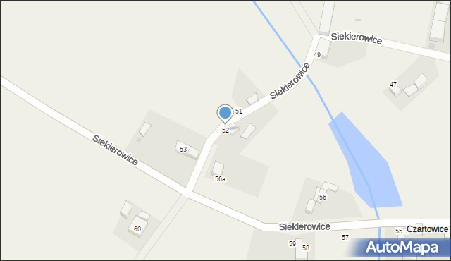 Siekierowice, Siekierowice, 52, mapa Siekierowice