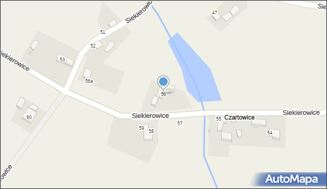 Siekierowice, Siekierowice, 56, mapa Siekierowice
