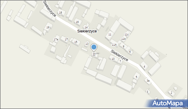 Siekierzyce, Siekierzyce, 12, mapa Siekierzyce