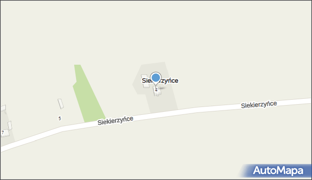 Siekierzyńce, Siekierzyńce, 4, mapa Siekierzyńce