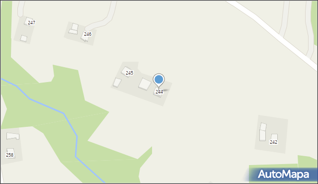 Sieklówka, Sieklówka, 244, mapa Sieklówka