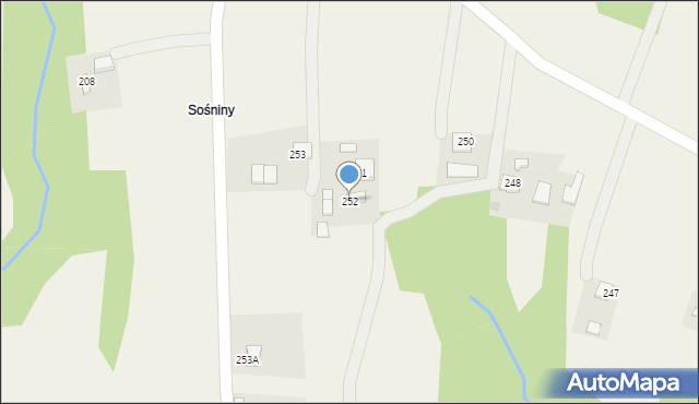 Sieklówka, Sieklówka, 252, mapa Sieklówka