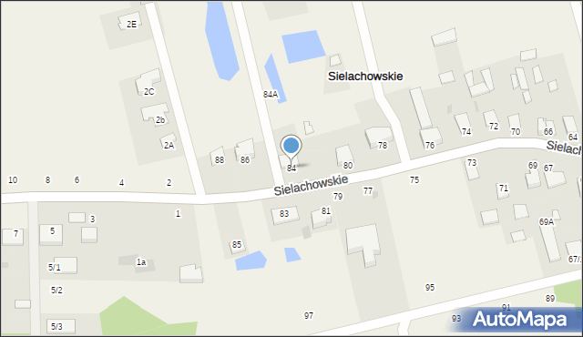 Sielachowskie, Sielachowskie, 84, mapa Sielachowskie