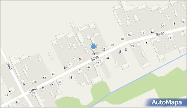 Sielc, Sielc, 24, mapa Sielc