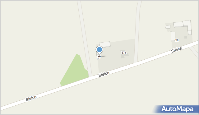 Sielce, Sielce, 57, mapa Sielce