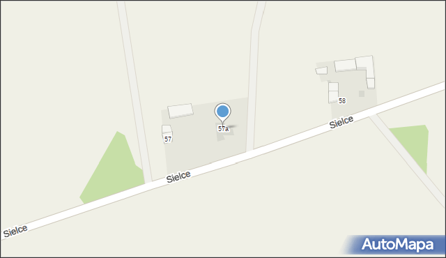 Sielce, Sielce, 57a, mapa Sielce