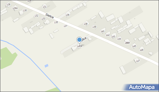 Sielce, Sielce, 140A, mapa Sielce