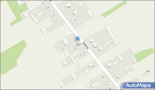 Sielce, Sielce, 20a, mapa Sielce