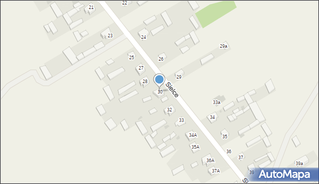 Sielce, Sielce, 30, mapa Sielce