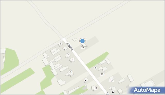 Sielce, Sielce, 3A, mapa Sielce