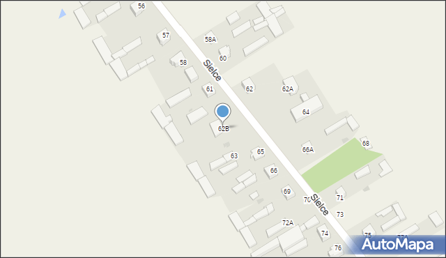 Sielce, Sielce, 62B, mapa Sielce
