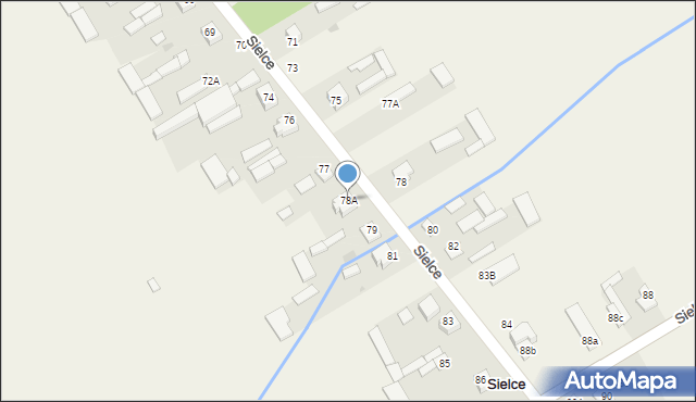 Sielce, Sielce, 78A, mapa Sielce