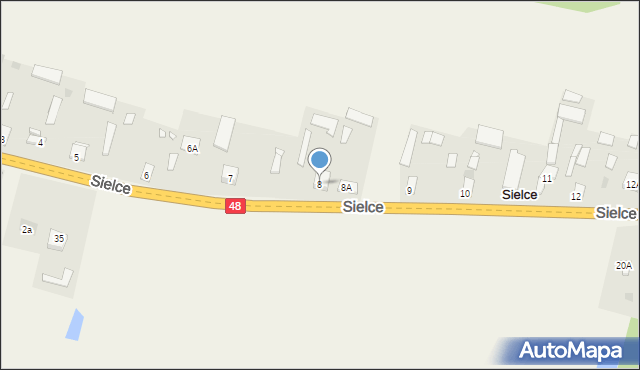 Sielce, Sielce, 8, mapa Sielce