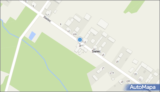 Sielec, Sielec, 18, mapa Sielec